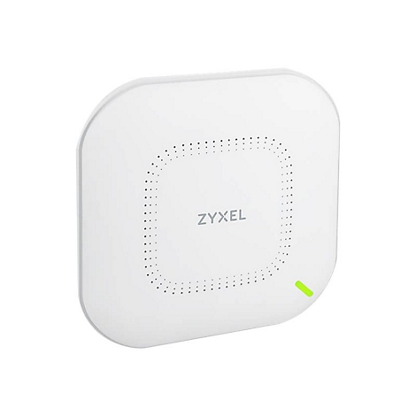 Routeur Wi-Fi blanc avec logo Zyxel et indicateur vert.