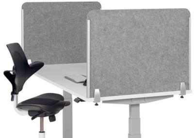 Icegrey Akoestische Bureau Scheidingswand - Vilt Rozerood 60x40 Cm Met Clips