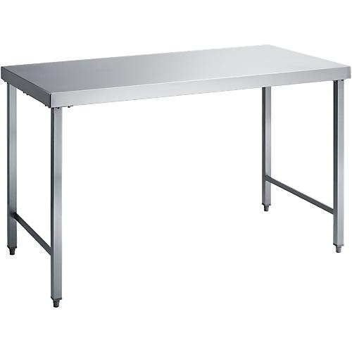 Arbeitstisch Tisch ohne Grundboden 600 x 600 x 850 mm Selbstmontage Edelstahl 