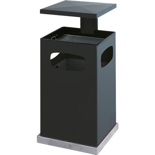Proregal Robuster Kombiascher Mit 2-Fach-Einwurf 104 Liter Verzinkter Stahl