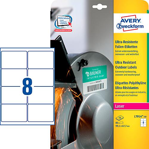 Avery Zweckform Universal-Etiketten 38x24 Mm Weiß  Produktbild-Vorschau 3