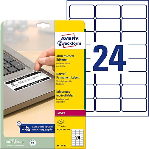 Avery étiquettes inscriptibles amovibles multi-usages, blanc, 3/8