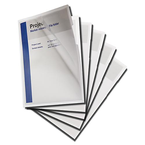 Veloflex 4530120 Pochette de rangement pour documents et projet Format A4 Film PP avec poche supplémentaire Rouge 