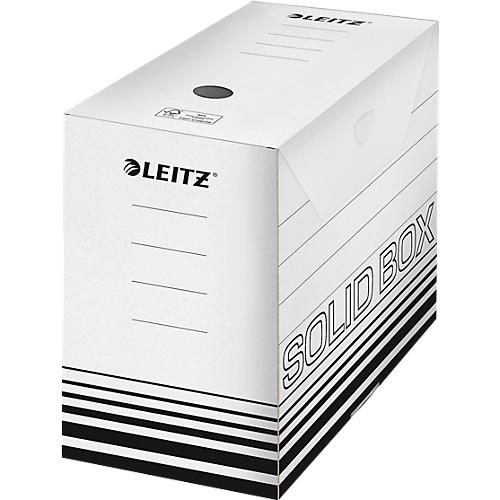 BANKERS BOX System Boîte D’Archives A4 150 Mm - Lot De 10 Carton Recyclé Blanc Bleu Pour Rangement Bureau