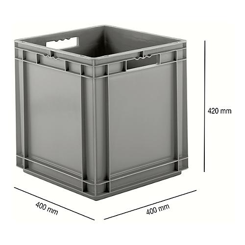 Cubo de basura cuadrado de plástico - 133 L 