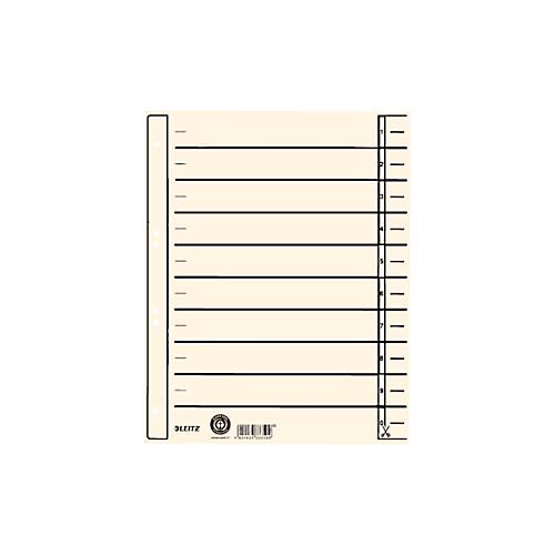 grau SCHÄFER SHOP Trennblätter mit Taben und Linienaufdruck A4 Karton 100 Stück verschiedene Farben 