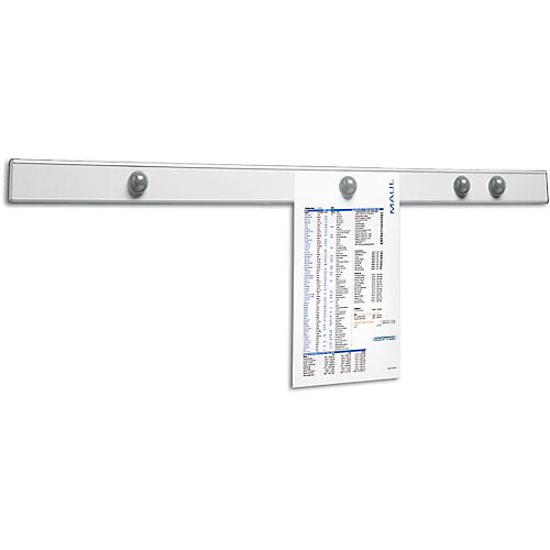 MAUL Magnet-Wandschiene, inkl. 4 Kugelmagneten, L 1000 x B 53 mm, Metall & Kunststoff, alusilber o. blau günstig kaufen