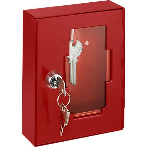 Notschlüsselkasten Schlüsselkasten mit Glasscheibe rot inkl 2 Schlüsseln 