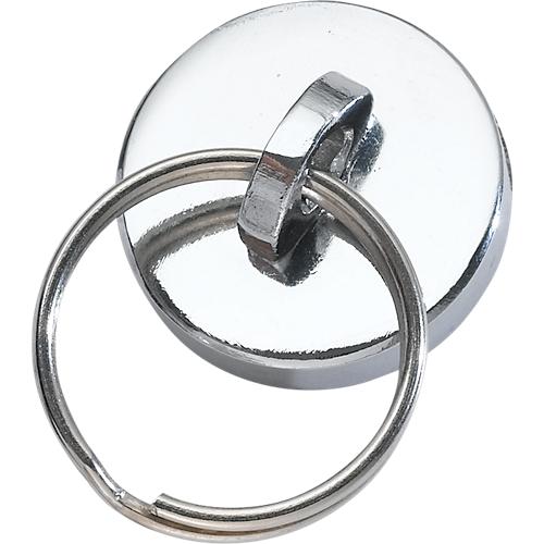 Neodymium powermagneet, zilverkleurig, schijfmagneet, extra sterk, rond, diameter 15 x 5 mm, sterke magneten, supermagneet, hechtkracht ca. 5 kg, magneten voor whiteboard, prikbord, magneetbord