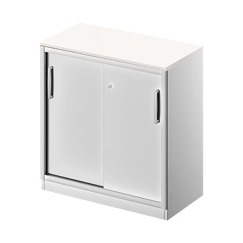 Compra Armario fast-paperflow estructura de acero y poliestireno con 4  puertas correderas y cerradura color
