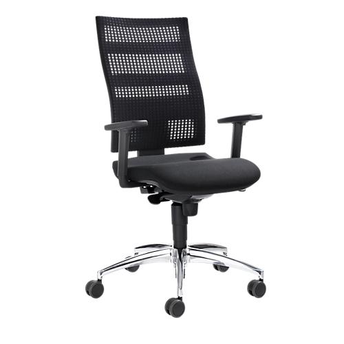 Silla giratoria ergonómica SUPPORT SY – Topstar: con reposabrazos,  mecanismo de sincronización