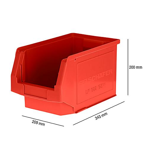 30 Stapelboxen PP Kunststoff Gr.3 blau Sichtlagerkästen Stapelkästen Lagerbox