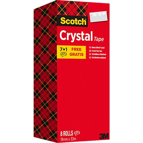Scotch Crystal Klebeband 19mm X 25m - Klare Klebelösung Mit Handabroller