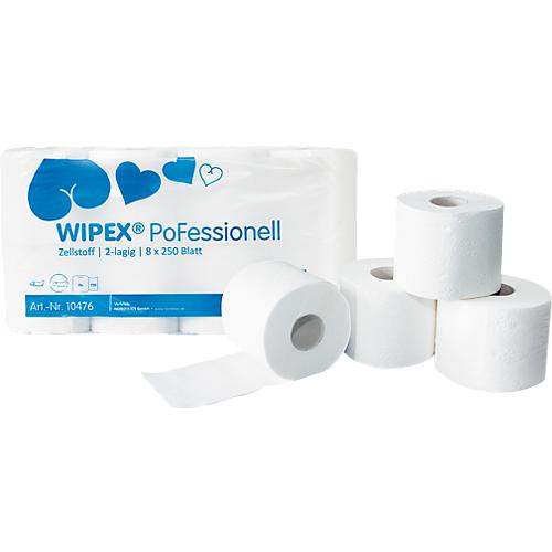 8 Rollen Toilettenpapier  Klopapier WC Papier 2 lagig weiß Papier Zellstoff 
