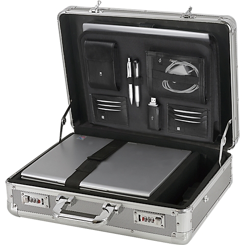 ALUMAXX Laptop-Attaché-Koffer CARBON, Aluminium