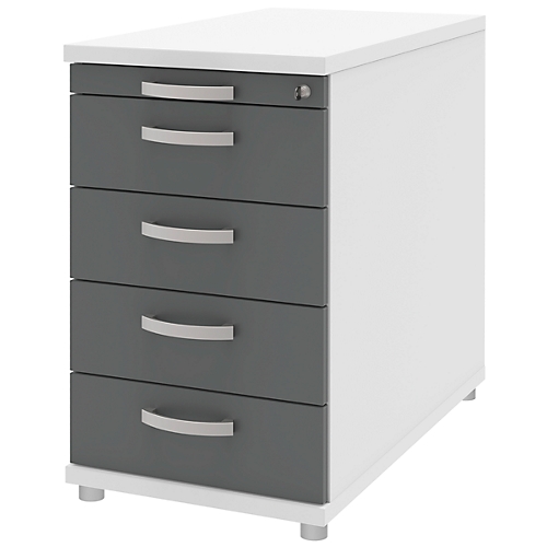 Anstellcontainer BARI, Materialauszug, 4 Schubkästen, abschließbar, B