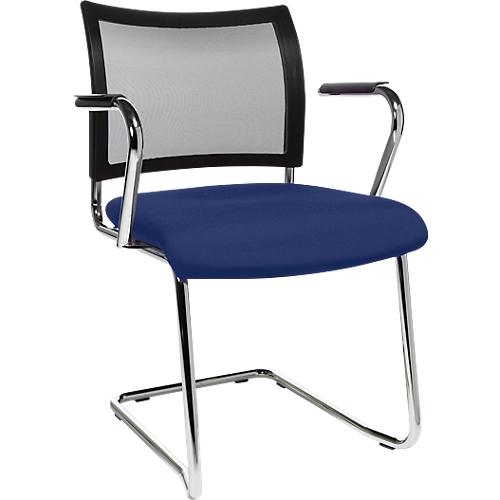 Freischwinger Seat Point Netz Ohne Armlehnen Stapelbar Im 2er Set Schwarz