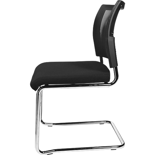Freischwinger Seat Point Netz Ohne Armlehnen Stapelbar Im 2er Set Schwarz