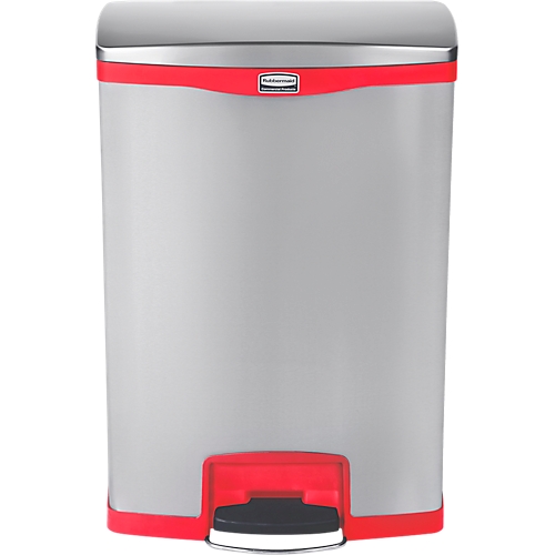 Slim Jim Step-ON Tretabfallbehälter, aus Edelstahl, 15 Liter, Pedale an