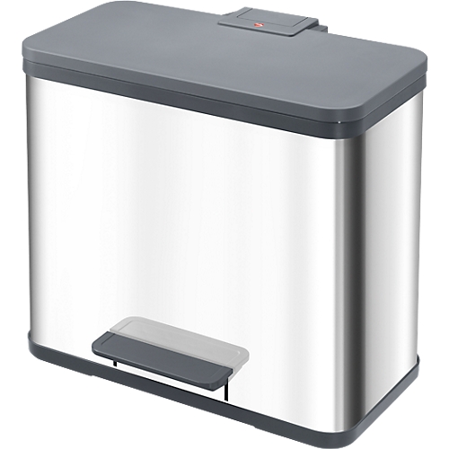Öko Duo Plus M 2x9 liter, Hailo - black, stainless steel | Vepa Bins