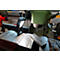  ANSMANN WL400R Slim LED lampe de travail, 400 lumens, IP65, antichoc, batterie Li-Po, pied magnétique, clip ceinture, noir