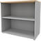  ARLON OFFICE stellingkast, 2 dossierhoogtes, B 900 x D 450 x H 816 mm, eiken decor/alu