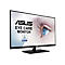 Ein schwarzer ASUS-Monitor mit dem Schriftzug EYE CARE MONITOR. Im Hintergrund ist ein menschliches Auge abgebildet.