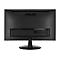 RÃ¼ckseite eines schwarzen ASUS Monitors. Aufschrift: ASUS.