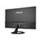 Rückseite eines schwarzen Asus-Monitors mit Anschlüssen für HDMI, VGA und Strom.