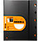  Bloc-notes Rhodia ExaBook, 80 feuilles, DIN A4+, 90 g/m², reliure à double spirale, intercalaires, règle, poche intérieure, ligné, avec marge et cadre