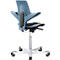  Bürostuhl HAG Capisco Puls 8010 Blue, Sattelsitz, 265 mm Gasfeder, Sitzhöhenverstellung, Fusskreuz aus Aluminium