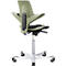  Bürostuhl HAG Capisco Puls 8010 Moss, Sattelsitz, 265 mm Gasfeder, Sitzhöhenverstellung, Fusskreuz aus Aluminium
