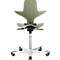  Bürostuhl HAG Capisco Puls 8010 Moss, Sattelsitz, 265 mm Gasfeder, Sitzhöhenverstellung, Fusskreuz aus Aluminium
