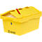  Conteneur pour produits dangereux SSI Schäfer, pour batteries lithium-ion seCon KMB-DH627 GGV, avec couvercle, L 600 x l 400 x H 307 mm, en polypropylène, jaune