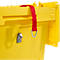  Conteneur pour produits dangereux SSI Schäfer, pour batteries lithium-ion seCon KMB-DH627 GGV, avec couvercle, L 600 x l 400 x H 307 mm, en polypropylène, jaune