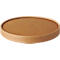  Deksels Papstar pure, voor saladeschalen, 150 mm, 50 st., composteerbaar, karton uit primaire vezels, bruin