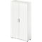  Draaideurkast TETRIS WOOD – B 1000 x D 421 x H 1910 mm (hoogte inclusief glijders) – 5 OH - wit – ons merk Schäfer Shop Genius