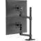  Dubbele monitorarm Ergotron LX 45-509-224, voor 2 monitoren, tot 40″, tot 20 kg, VESA-bevestiging, in hoogte verstelbaar, zwart