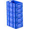  Euro Box série MF 6220, set économique de 5 pièces, en polypropylène, capacité 41,6 l, sans couvercle, L 600 x l 400 x H 220 mm, bleu