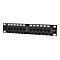 'Intellinet 10'' 12-Port Cat6 Patchpanel, UTP, 10'', 1 HE, schwarz - Patch Panel - 1U - 10'''