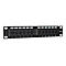 'Intellinet 10'' 12-Port Cat6 Patchpanel, UTP, 10'', 1 HE, schwarz - Patch Panel - 1U - 10'''