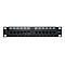 'Intellinet 10'' 12-Port Cat6 Patchpanel, UTP, 10'', 1 HE, schwarz - Patch Panel - 1U - 10'''