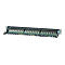 'Intellinet 24-Port Cat6 Patchpanel, geschirmt, 24 Ports, FTP, 1 HE, Klemmleisten mit 90 Grad abgewinkelten Kabeleinführungen, schwarz - Patch Panel - 1U - 19'''