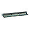 'Intellinet 24-Port Cat6 Patchpanel, geschirmt, 24 Ports, FTP, 1 HE, Klemmleisten mit 90 Grad abgewinkelten Kabeleinführungen, schwarz - Patch Panel - 1U - 19'''