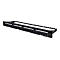 'Intellinet 24-Port Patchpanel, unbestückt, 19'', 1 HE, schwarz - Patch Panel - 1U'
