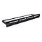 'Intellinet 24-Port Patchpanel, unbestückt, 19'', 1 HE, schwarz - Patch Panel - 1U'