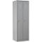  Kleiderspind, 2 Türen, B 600 x H 1800 mm, Zylinderschloss, lichtgrau/lichtgrau
