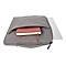 'Manhattan Seattle Laptop Sleeve 15.6'', Grey, Padded, Extra Soft Internal Cushioning, Main Compartment with double zips, Zippered Front Pocket, Carry Loop, Water Resistant and Durable, Notebook Slipcase, Three Year Warranty - Notebook-Hülle'