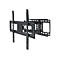 'Manhattan TV & Monitor Mount, Wall, Full Motion, 1 screen, Screen Sizes: 37-65'', Black, VESA 200x200 to 600x400, Max 50kg, LFD, Tilt & Swivel with 3 Pivots, Lifetime Warranty - Klammer - für LCD TV - Schwarz'