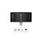 Arrière d'un moniteur noir, avec logo et ports : HDMI, DP, sortie audio et hub USB.